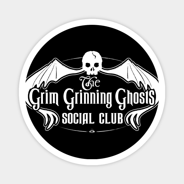 Grim Grinning Social Club Magnet by SkprNck